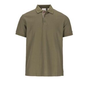 Burberry Olive Green Short-Sleeve Polo